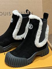 LV Ruby Flat Ankle Boot Suede Black - 2