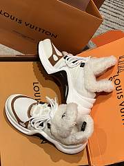 LV Archlight Shearling Sneakers White - 3