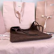 Miumiu Ivy Suede Bag Chocolate 5BG231 - 40x35cm - 3