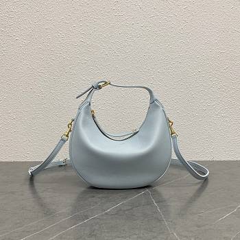 Teen Celine Lulu In Grained Calfskin Blue - 24x21x5cm