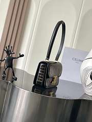 Celine Teen Garance Bag In Striped Sequins Black/Gold - 18.5x13.5xcm - 4