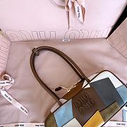 Miumiu Beau Patchwork Leather Bag Oak 5BB173 - 27x12x8cm - 5