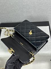 Chanel Mini Flap Bag Patent Lambskin & Gold Tone Metal Black - 19.5x12x5cm - 5