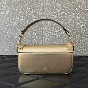 Valentino Garavani Small Loco Embellished Shoulder Bag Gold - 20x11x5cm - 6