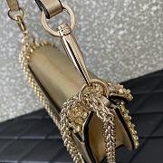 Valentino Garavani Small Loco Embellished Shoulder Bag Gold - 20x11x5cm - 5