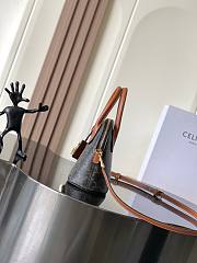 Celine Teen Honorine Bag In Triomphe Canvas And Calfskin Tan - 22.5x17x10cm - 3