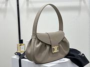 Celine Polly Bag Calfskin Beige Leather - 33x19x9cm - 5