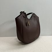 Celine Meo Hobo In Supple Calfskin Chestnut - 36x12x33cm - 6