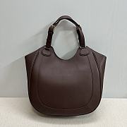 Celine Meo Hobo In Supple Calfskin Chestnut - 36x12x33cm - 4