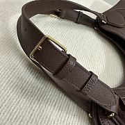 Celine Meo Hobo In Supple Calfskin Chestnut - 36x12x33cm - 3