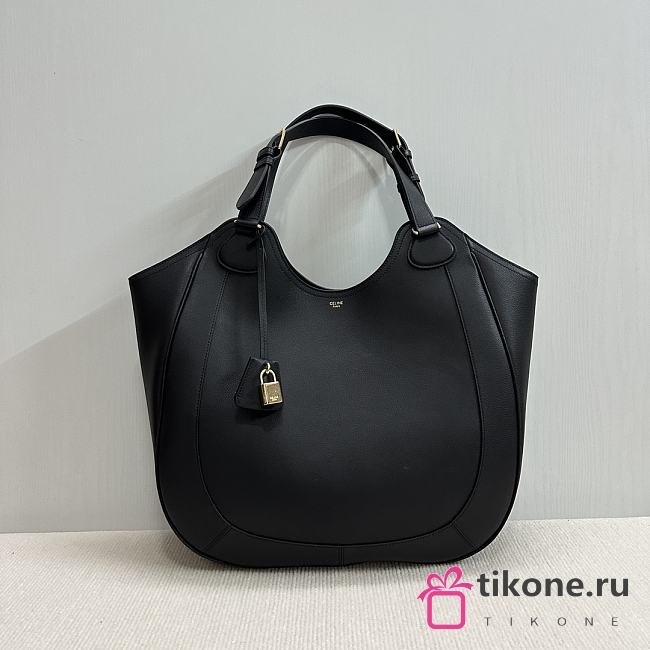 Celine Meo Hobo In Supple Calfskin Black - 36x12x33cm - 1