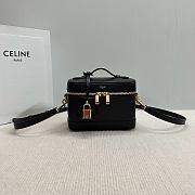 Celine Vanity In Smooth Calfskin Black - 18x12x18cm - 5