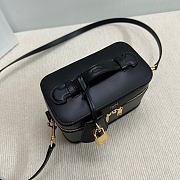 Celine Vanity In Smooth Calfskin Black - 18x12x18cm - 6