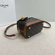 Celine Vanity In Triomphe Canvas And Calfskin Tan - 18x12x18cm - 6