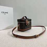 Celine Vanity In Triomphe Canvas And Calfskin Tan - 18x12x18cm - 4