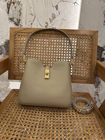 Celine Small Camille 16 Soft Bag In Smooth Calfskin Smoke - 24.5x21.5x5cm