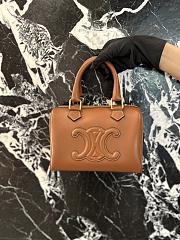 Celine Small Boston In Smooth Calfskin Tan - 19.5x14x7cm - 6