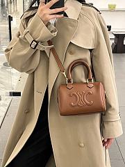 Celine Small Boston In Smooth Calfskin Tan - 19.5x14x7cm - 5
