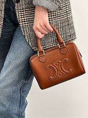 Celine Small Boston In Smooth Calfskin Tan - 19.5x14x7cm - 2