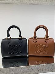 Celine Small Boston In Smooth Calfskin Black - 19.5x14x7cm - 5