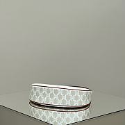 Celine Ava Bag In Triomphe Canvas And Calfskin White - 23x7x17cm - 2
