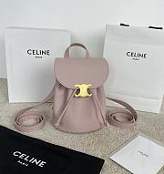 Celine Backpack Bonnie In Smooth Calfskin Pink - 25x18x13cm - 1