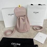 Celine Backpack Bonnie In Smooth Calfskin Pink - 25x18x13cm - 5