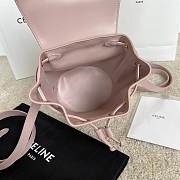 Celine Backpack Bonnie In Smooth Calfskin Pink - 25x18x13cm - 4