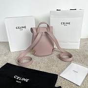 Celine Backpack Bonnie In Smooth Calfskin Pink - 25x18x13cm - 2
