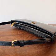 Celine Tina Shoulder Bag In Shiny Calfskin Black - 26×12×3cm - 6