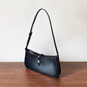 Celine Tina Shoulder Bag In Shiny Calfskin Black - 26×12×3cm - 2
