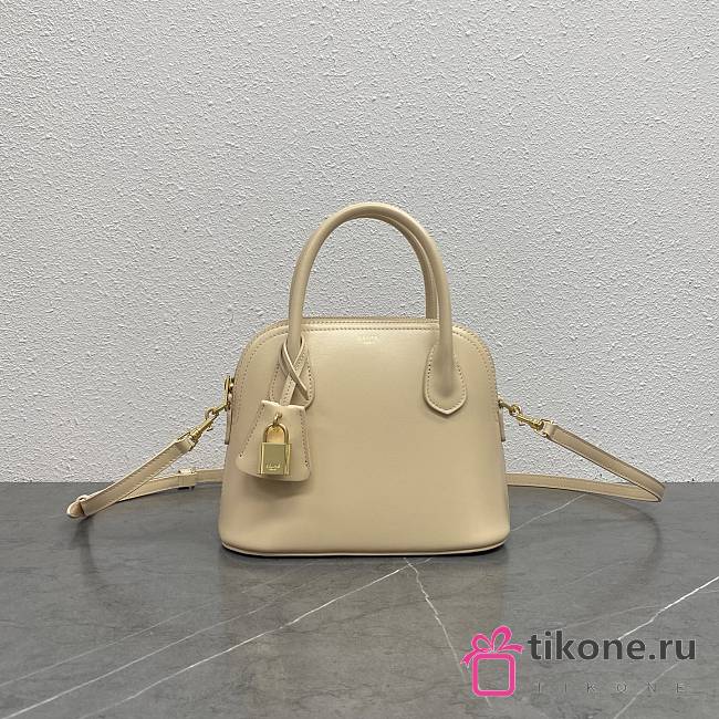 Celine Mini Honorine In Shiny Calfskin Beige - 22.5x17x10cm - 1
