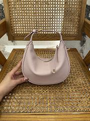 Teen Celine Lulu In Grained Calfskin Light Pink - 24x21x5cm - 1