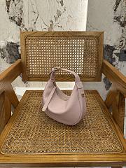 Teen Celine Lulu In Grained Calfskin Light Pink - 24x21x5cm - 5