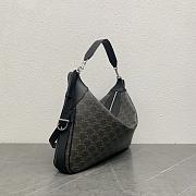 Celine Large Romy In Triomphe Canvas And Calfskin Black - 43x24.5x8cm - 3
