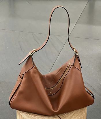 Celine Large Romy In Supple Grained Calfskin Tan - 43x24.5x8cm