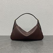 Celine Medium Romy In Supple Grained Calfskin Chestnut - 34x16x5cm - 5