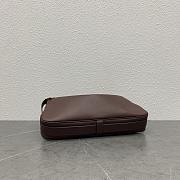 Celine Medium Romy In Supple Grained Calfskin Chestnut - 34x16x5cm - 3