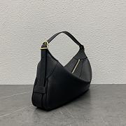 Celine Medium Romy In Supple Grained Calfskin Black - 34x16x5cm - 5
