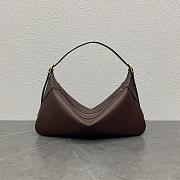 Celine Medium Romy In Supple Grained Calfskin Chestnut - 34x16x5cm - 1