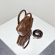 Celine Mini Bowling Bag In Smooth Calfskin Tan - 20x15x5cm - 6