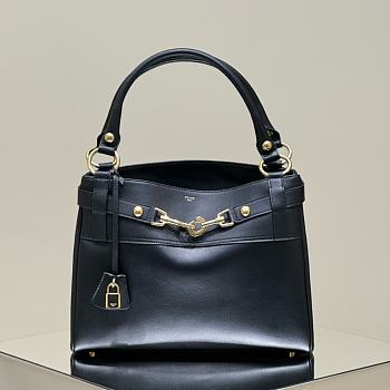 Celine Medium Annabel Bag In Supple Calfskin Black - 36.5x28.5x10cm