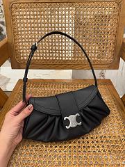 Celine Meidum Polly Bag Calfskin Black Leather - 29.5x14.5x3cm - 6