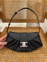 Celine Meidum Polly Bag Calfskin Black Leather - 29.5x14.5x3cm - 4