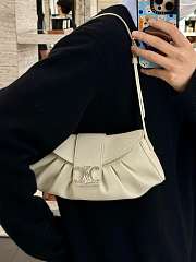 Celine Meidum Polly Bag Calfskin White Leather - 29.5x14.5x3cm - 4