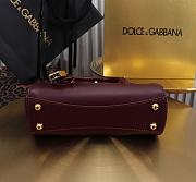 Dolce & Gabbana Mini Marlene Day Bag Burgundy - 19x13.5x7cm - 5