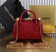 Dolce & Gabbana Mini Marlene Day Bag Red - 19x13.5x7cm - 6