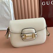 Gucci Horsebit 1955 Small Shoulder Bag White - 20.5x14.5x5cm - 5