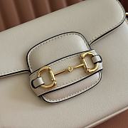 Gucci Horsebit 1955 Small Shoulder Bag White - 20.5x14.5x5cm - 2