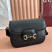Gucci Horsebit 1955 Small Shoulder Bag Black - 20.5x14.5x5cm - 5